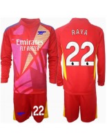 Otroške Nogometnih dresov Arsenal David Raya #22 Vratar Gostujoči 2024-25 Dolgi rokavi (+ hlače)